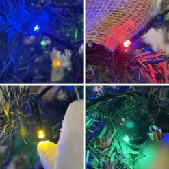 Guirlande Lumineuse 56m Câble Noir 500 Leds Multicolore