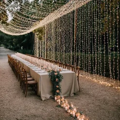 Guirlande Lumineuse 12m Câble Transparent 100 Leds Blanc chaud