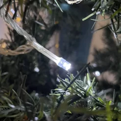 Guirlande Lumineuse 12m Câble Transparent 100 Leds Blanc froid