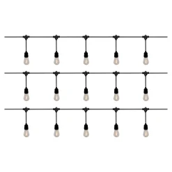 Guirlande lumineuse solaire d'extérieur LED intégrée IP44 blanc chaud 10M