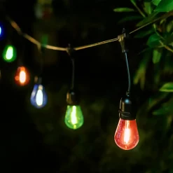 Guirlande lumineuse solaire d'extérieur LED intégrée RVB IP44 0.68W 20lm 10M