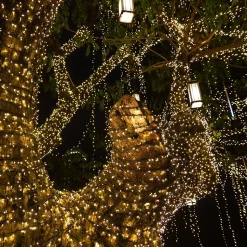 Guirlande lumineuse solaire YOGY SOLAR WARM 200 Noir Plastique 16.3M