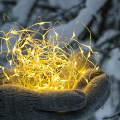 Guirlande lumineuse solaire 400 micro SKINNY SOLAR 400 Cuivre Cuivre 41,9M