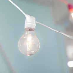 Guirlande lumineuse solaire d'extérieur rechargeable Allegra câble blanc IP44 35lm 3W 8m Newgarden