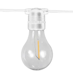 Guirlande lumineuse solaire d'extérieur rechargeable Allegra câble blanc IP44 35lm 3W 8m Newgarden