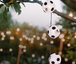 Guirlande lumineuse solaire LED Textile-20 Football extérieur métal plastique textile noir LED intégrées