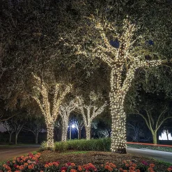 Guirlande lumineuse solaire 8 modes YOGY SOLAR WARM 400 Jaune Plastique 3.90M