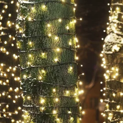 Guirlande lumineuse solaire 8 modes YOGY SOLAR WARM 400 Jaune Plastique 3.90M