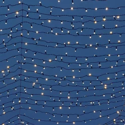 Guirlande lumineuse solaire 8 modes YOGY SOLAR WARM 400 Jaune Plastique 3.90M