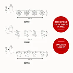 Guirlande lumineuse tradition anges - Chromex