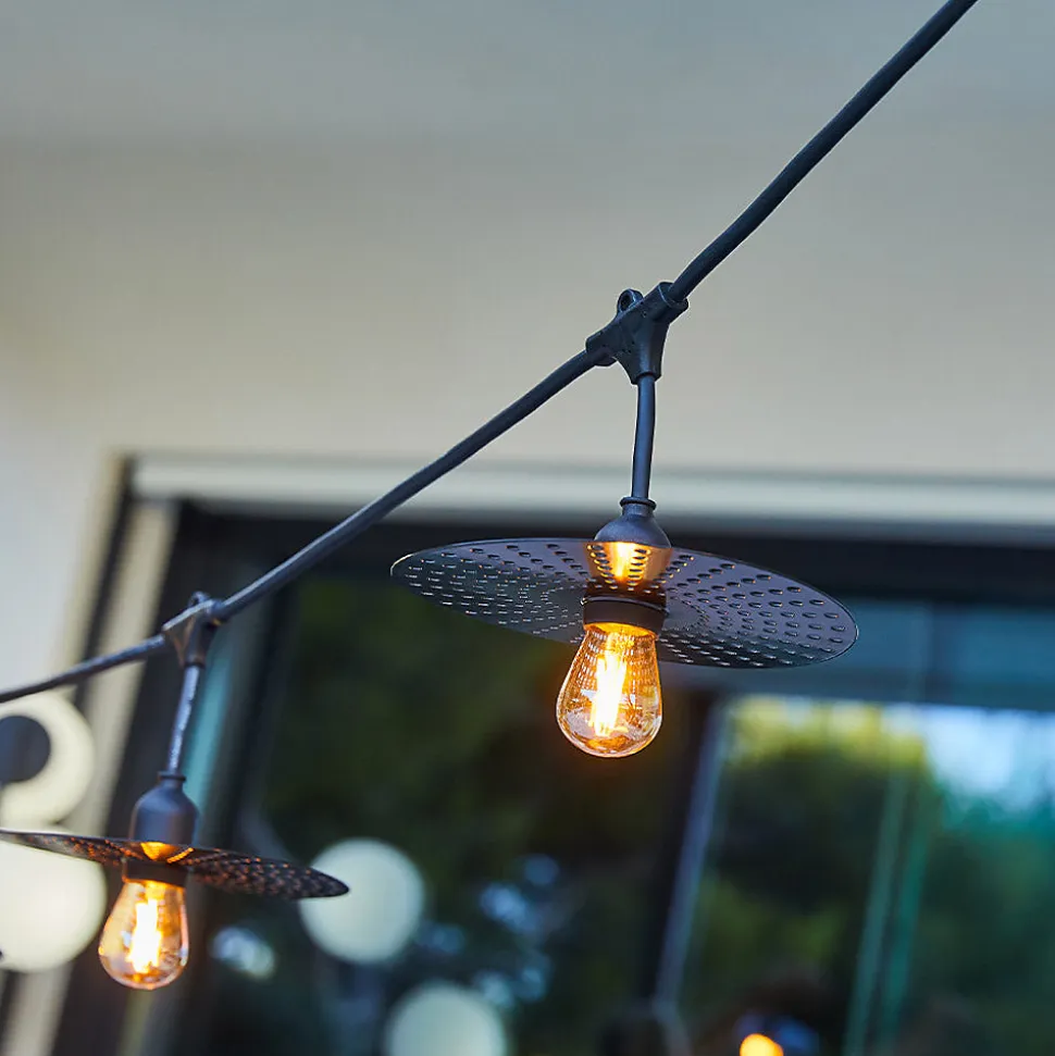 Guirlande métal vintage PLANET 10 ampoules E27 6M