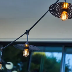 Guirlande métal vintage PLANET 10 ampoules E27 6M