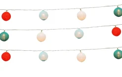 Guirlande solaire 20 ampoules LED intégrée IP44 0,05W Blanc + RVB