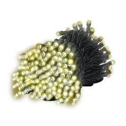 Guirlande solaire à LED multifonction 5.9 mètres Noir