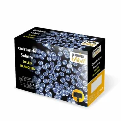 Guirlande solaire à LED multifonction 5.9 mètres Noir