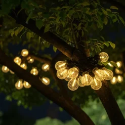 Guirlande solaire BUBBLE 25 ampoules bulles 20M