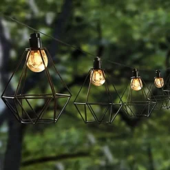 Guirlande solaire diamant MILY 10 ampoules 3.90M