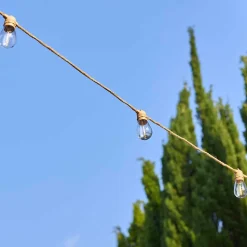 Guirlande solaire en corde 10 ampoules FANTASY CORD SOLAR Beige Corde 7.50M