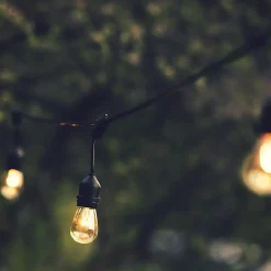 Guirlande solaire LED Chill Lilttle Garden 12 lumières E27 600lm 1W 10m noir