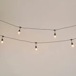 Guirlande solaire LED Chill Lilttle Garden 12 lumières E27 600lm 1W 10m noir