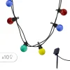 Guirlande solaire LED Party Guinguette Solar 100lm IP44 1W multicolore L.5,70m
