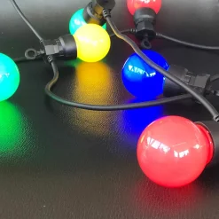 Guirlande solaire LED Party Guinguette Solar 100lm IP44 1W multicolore L.5,70m