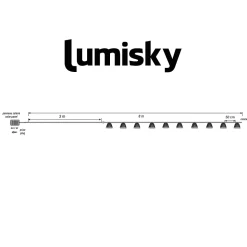 Guirlande solaire LINA HYBRID 10 ampoules 8M