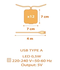 Guirlande Veilleuse Luminaire Intérieur Dinos - Dinosaures