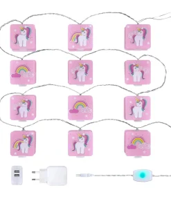 Guirlande Veilleuse Luminaire Intérieur Unicorns - Licornes