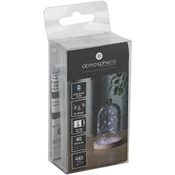 Guirlandes - 40 micro LED - argent et blanc - L400 cm - Atmosphera