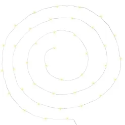 Guirlandes - 40 micro LED - argent et blanc chaud - L400 cm - Atmosphera