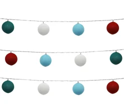 Guirlandes lumineuses Kanor LED intégrée 20 boules 0.25W IP44 multicolore à piles