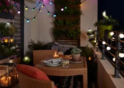 Guirlandes lumineuses LED intégrée Barnaby IP44 GoodHome Multicolore 10m