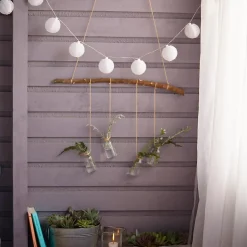 Guirlandes lumineuses LED intégrée solaire Estevan 0.04W IP44 GoodHome blanc 20 boules