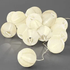 Guirlandes lumineuses LED intégrée solaire Estevan 0.04W IP44 GoodHome blanc 20 boules
