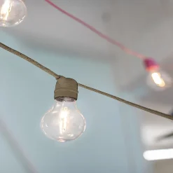 Guirlandes lumineuses LED solaire Allegra coloris naturel E27 350lm 2w IP44 blanc chaud New Garden