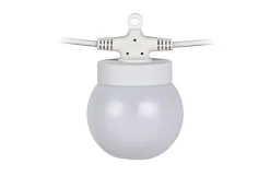 Guirlandes lumineuses LED intégrée Magliano 10 boules IP44 GoodHome blanc 12m