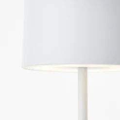 HELIO Lampe à poser blanc métal/plastique -LED intégrée 2W - ampoule incluse