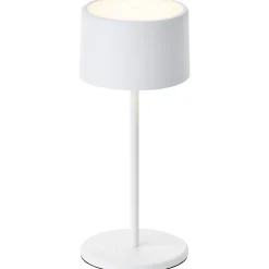 HELIO Lampe à poser blanc métal/plastique -LED intégrée 2W - ampoule incluse