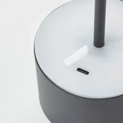 HELIO Lampe à poser noir métal/plastique -LED intégrée 2W - ampoule incluse