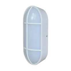 Hublot Bellot LED intégrée blanc neutre IP44 1000lm 16W L.20xl.5,5xH.20cm ovale blanc Goodhome