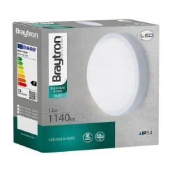 Hublot LED rond 12W IP54 3000K 1140lm