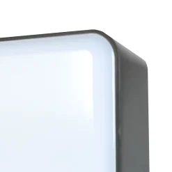 Hublot Moresby LED intégrée blanc neutre IP44 1000lm 16W L.15xl.15cm carré noir GoodHome