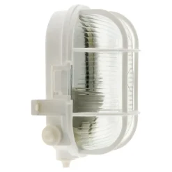 Hublot ovale 60W IP44 E27 Classe II Blanc - Zenitech