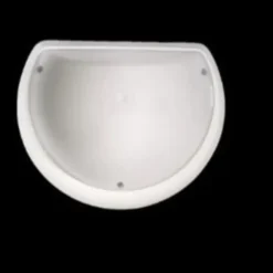 Hublot rond blanc à LED 9W (Eq. 72W) IP54 Diam. 250mm Capteur hyper fréquence