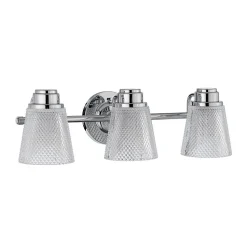 Hudson Applique 3 Lumières Chrome Poli IP44
