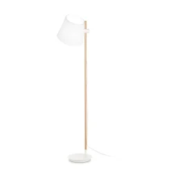 Ideal Lux AXEL Lampadaire Abat-jour Conique Blanc