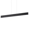 Ideal Lux DESK - Suspension linéaire LED intégrée au plafond 1 lumière noire 3000K