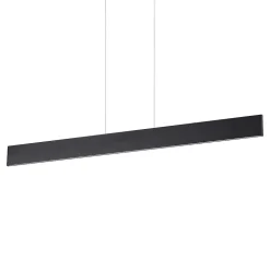 Ideal Lux DESK - Suspension linéaire LED intégrée au plafond 1 lumière noire 3000K