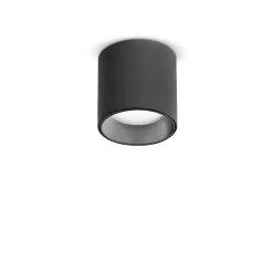 Ideal Lux DOT Plafonnier LED monté en surface noir, 3000K, non dimmable